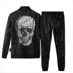 survetements ensemble jogging philipp plein noir larg skull pp